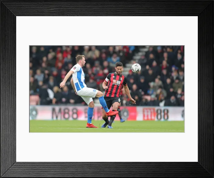 Framed Print : FA Cup Third Round: AFC Bournemouth vs. Brighton and Hove Albion (05JAN19) - Intense Match Action at Vitality Stadium Framed Print : FA Cup Third Round: AFC Bournemouth vs. Brighton and Hove Albion (05JAN19) - Intense Match Action at Vitality Stadium