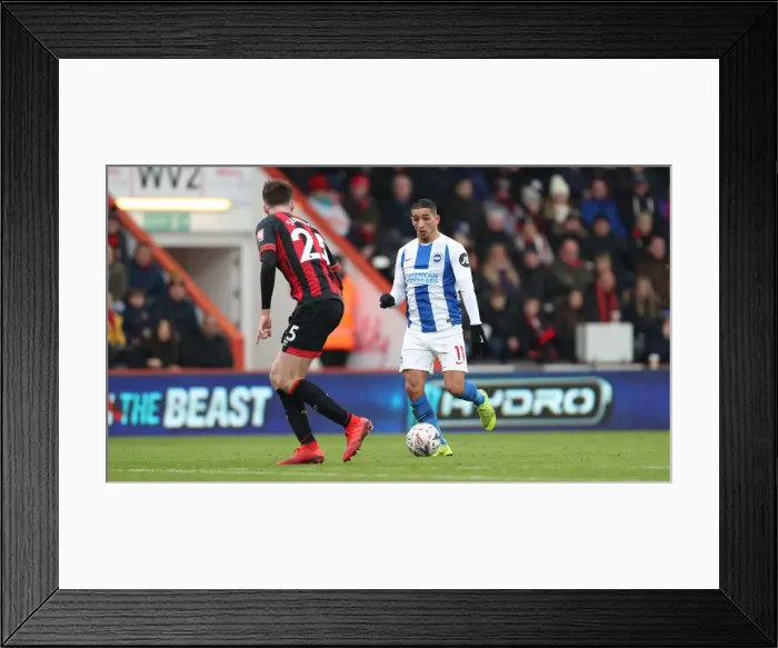 Framed Print : FA Cup Third Round: AFC Bournemouth vs. Brighton and Hove Albion (05JAN19) - Intense Match Action at Vitality Stadium Framed Print : FA Cup Third Round: AFC Bournemouth vs. Brighton and Hove Albion (05JAN19) - Intense Match Action at Vitality Stadium