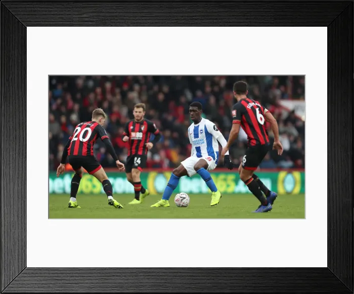 Framed Print : FA Cup Third Round: AFC Bournemouth vs. Brighton and Hove Albion - Intense Match Action at Vitality Stadium (05Jan19) Framed Print : FA Cup Third Round: AFC Bournemouth vs. Brighton and Hove Albion - Intense Match Action at Vitality Stadium (05Jan19)