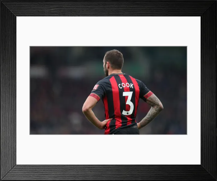 Framed Print : FA Cup Third Round: AFC Bournemouth vs. Brighton and Hove Albion, 5th January 2019 - Intense Match Action at Vitality Stadium