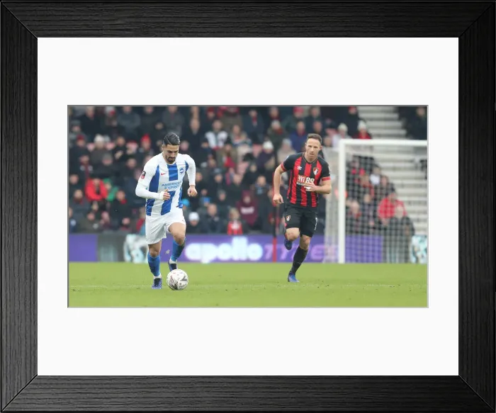 Framed Print : FA Cup Third Round: AFC Bournemouth vs. Brighton and Hove Albion - Intense Match Action at Vitality Stadium (05Jan19)
