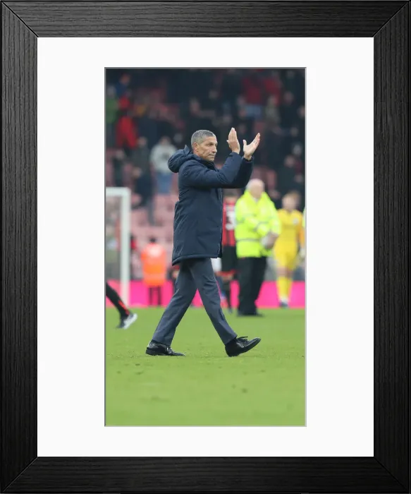 Framed Print : FA Cup Third Round: AFC Bournemouth vs. Brighton and Hove Albion, 5th January 2019 - Intense Action at Vitality Stadium