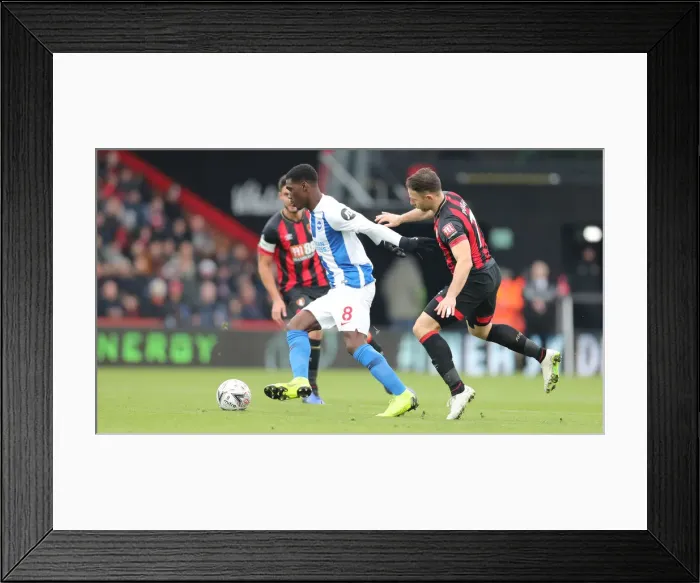 Framed Print : FA Cup Third Round: AFC Bournemouth vs. Brighton and Hove Albion - Intense Match Action at Vitality Stadium (05Jan19) Framed Print : FA Cup Third Round: AFC Bournemouth vs. Brighton and Hove Albion - Intense Match Action at Vitality Stadium (05Jan19)