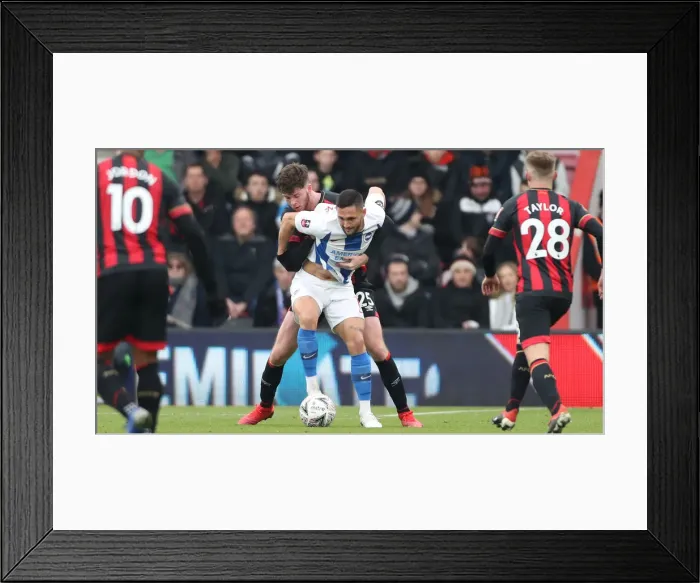 Framed Print : FA Cup Third Round: AFC Bournemouth vs. Brighton and Hove Albion (5 January 2019) - Intense Match Action at Vitality Stadium Framed Print : FA Cup Third Round: AFC Bournemouth vs. Brighton and Hove Albion (5 January 2019) - Intense Match Action at Vitality Stadium