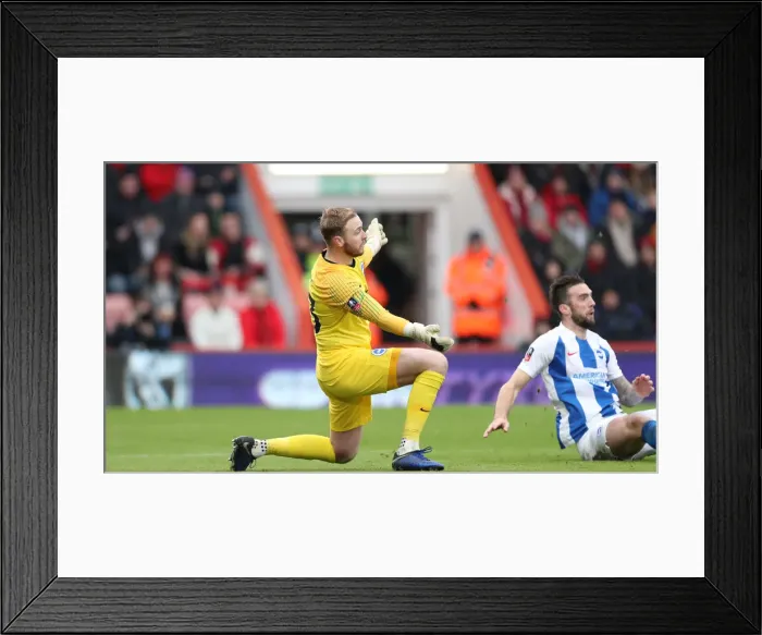 Framed Print : FA Cup Third Round: AFC Bournemouth vs. Brighton and Hove Albion, 5th January 2019 - Intense Match Action at Vitality Stadium Framed Print : FA Cup Third Round: AFC Bournemouth vs. Brighton and Hove Albion, 5th January 2019 - Intense Match Action at Vitality Stadium