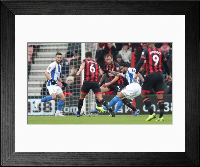 Framed Print : FA Cup 3rd Round: Brighton and Hove Albion vs AFC Bournemouth Clash at Vitality Stadium (05.01.19) Framed Print : FA Cup 3rd Round: Brighton and Hove Albion vs AFC Bournemouth Clash at Vitality Stadium (05.01.19)
