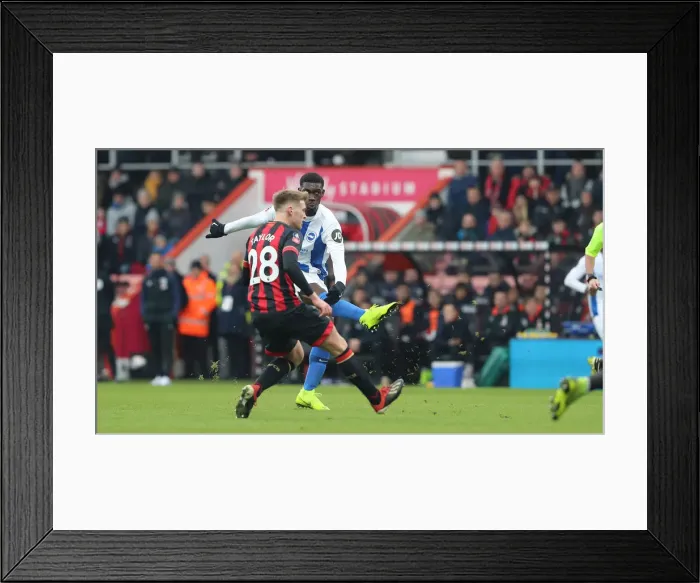 Framed Print : FA Cup Third Round: AFC Bournemouth vs. Brighton and Hove Albion, 5th January 2019 - Intense Match Action at Vitality Stadium Framed Print : FA Cup Third Round: AFC Bournemouth vs. Brighton and Hove Albion, 5th January 2019 - Intense Match Action at Vitality Stadium