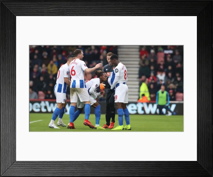 Framed Print : FA Cup Third Round: AFC Bournemouth vs. Brighton and Hove Albion (05.01.19) - Intense Match Action Framed Print : FA Cup Third Round: AFC Bournemouth vs. Brighton and Hove Albion (05.01.19) - Intense Match Action