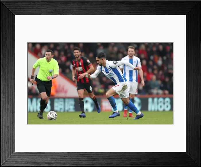 Framed Print : FA Cup Third Round: AFC Bournemouth vs. Brighton and Hove Albion - Intense Match Action at Vitality Stadium (5th January 2019) Framed Print : FA Cup Third Round: AFC Bournemouth vs. Brighton and Hove Albion - Intense Match Action at Vitality Stadium (5th January 2019)