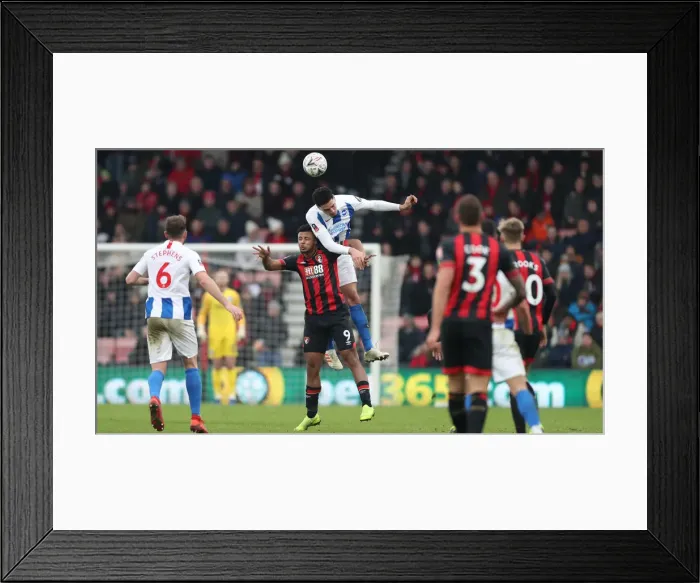Framed Print : FA Cup Third Round: AFC Bournemouth vs. Brighton and Hove Albion, 5th January 2019 - Intense Match Action at Vitality Stadium Framed Print : FA Cup Third Round: AFC Bournemouth vs. Brighton and Hove Albion, 5th January 2019 - Intense Match Action at Vitality Stadium