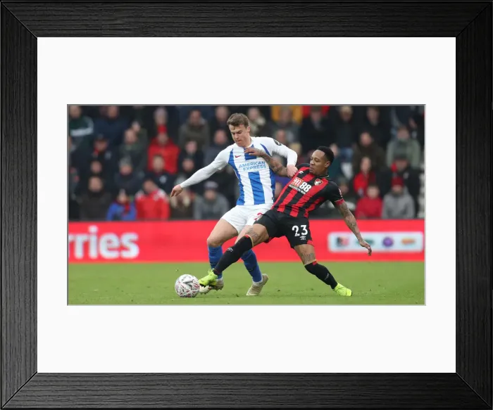 Framed Print : FA Cup Third Round: AFC Bournemouth vs. Brighton and Hove Albion, 5th January 2019 - Intense Match Action at Vitality Stadium Framed Print : FA Cup Third Round: AFC Bournemouth vs. Brighton and Hove Albion, 5th January 2019 - Intense Match Action at Vitality Stadium