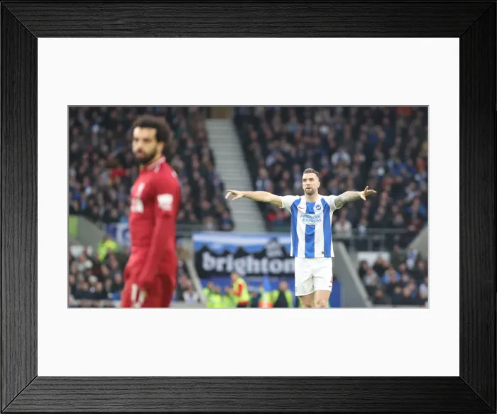 Framed Print : Intense Premier League Showdown: Brighton & Hove Albion vs. Liverpool (January 9, 2019)