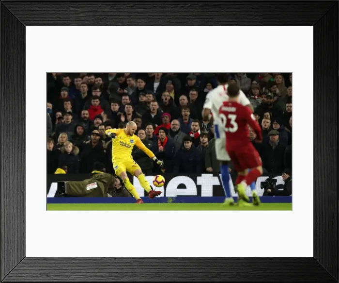 Framed Print : Premier League Showdown: Brighton & Hove Albion vs Liverpool at American Express Community Stadium (January 9, 2019) Framed Print : Premier League Showdown: Brighton & Hove Albion vs Liverpool at American Express Community Stadium (January 9, 2019)