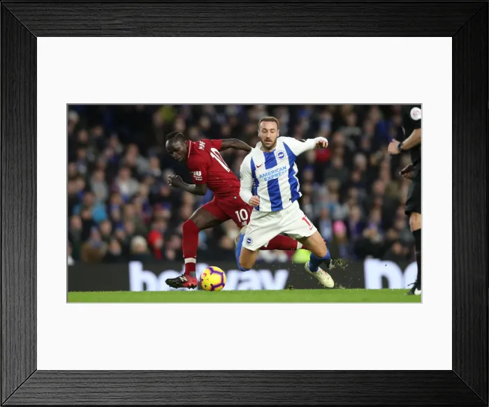 Framed Print : Intense Premier League Showdown: Brighton & Hove Albion vs. Liverpool (January 2019) Framed Print : Intense Premier League Showdown: Brighton & Hove Albion vs. Liverpool (January 2019)