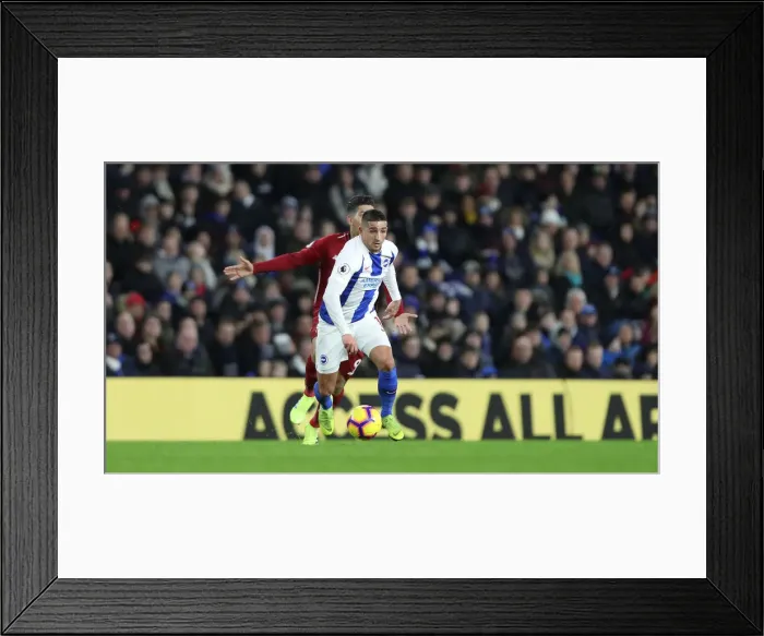 Framed Print : Intense Premier League Showdown: Brighton & Hove Albion vs. Liverpool (January 9, 2019)