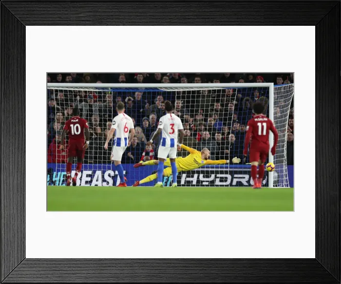 Framed Print : Brighton and Hove Albion vs. Liverpool: A Premier League Showdown at American Express Community Stadium (January 9, 2019)