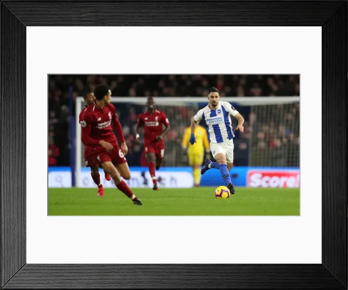 Framed Print : Brighton and Hove Albion vs Liverpool: Premier League Showdown at American Express Community Stadium (January 9, 2019)