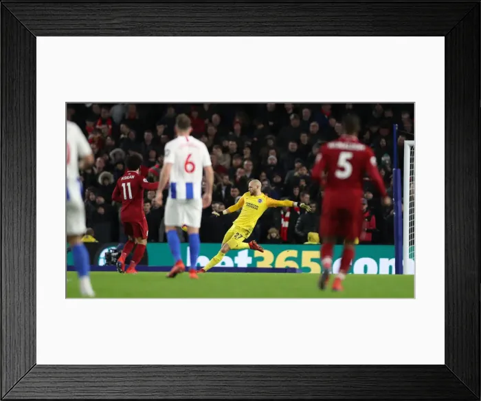 Framed Print : Premier League Showdown: Brighton & Hove Albion vs. Liverpool at American Express Community Stadium (January 9, 2019) Framed Print : Premier League Showdown: Brighton & Hove Albion vs. Liverpool at American Express Community Stadium (January 9, 2019)