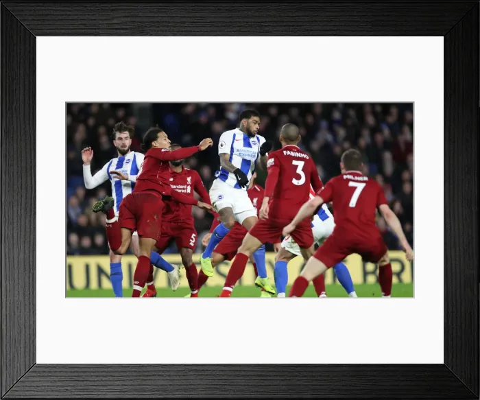 Framed Print : Brighton and Hove Albion vs Liverpool: A Premier League Showdown at American Express Community Stadium (January 9, 2019) Framed Print : Brighton and Hove Albion vs Liverpool: A Premier League Showdown at American Express Community Stadium (January 9, 2019)
