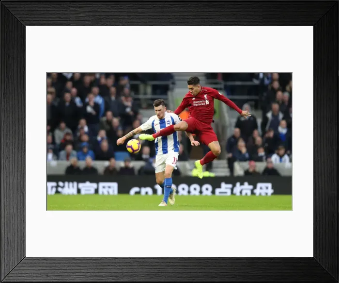 Framed Print : Intense Premier League Showdown: Brighton & Hove Albion vs. Liverpool (January 9, 2019)