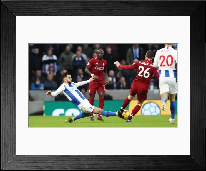 Framed Print : Brighton and Hove Albion vs Liverpool: Premier League Showdown at American Express Community Stadium (January 9, 2019) Framed Print : Brighton and Hove Albion vs Liverpool: Premier League Showdown at American Express Community Stadium (January 9, 2019)