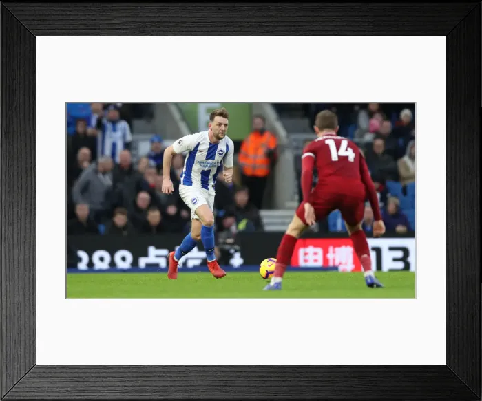 Framed Print : Brighton and Hove Albion vs. Liverpool: Premier League Showdown at American Express Community Stadium (January 9, 2019)
