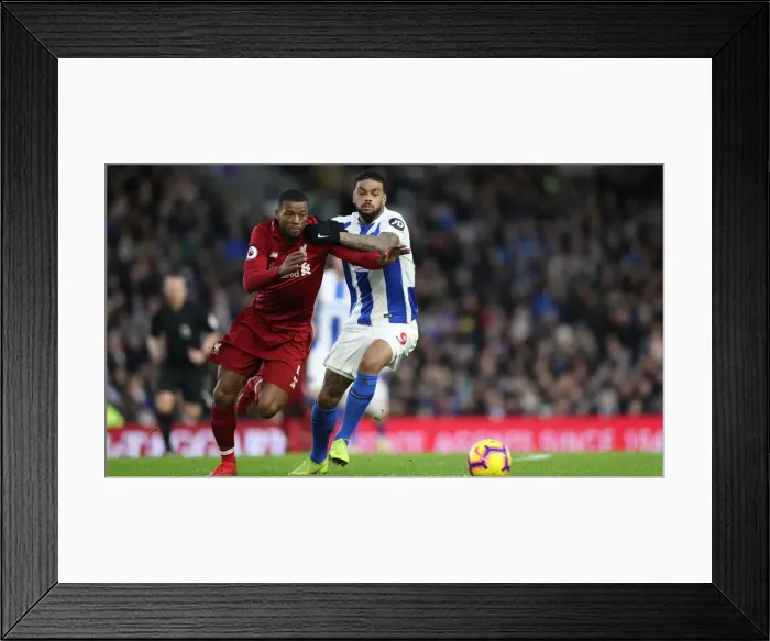 Framed Print : Intense Premier League Showdown: Brighton & Hove Albion vs. Liverpool (January 9, 2019) Framed Print : Intense Premier League Showdown: Brighton & Hove Albion vs. Liverpool (January 9, 2019)