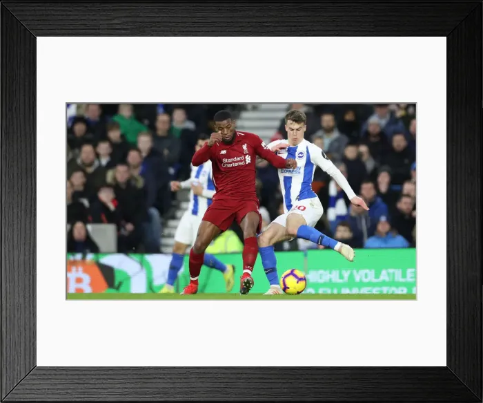 Framed Print : Intense Premier League Showdown: Brighton & Hove Albion vs. Liverpool (January 9, 2019) Framed Print : Intense Premier League Showdown: Brighton & Hove Albion vs. Liverpool (January 9, 2019)