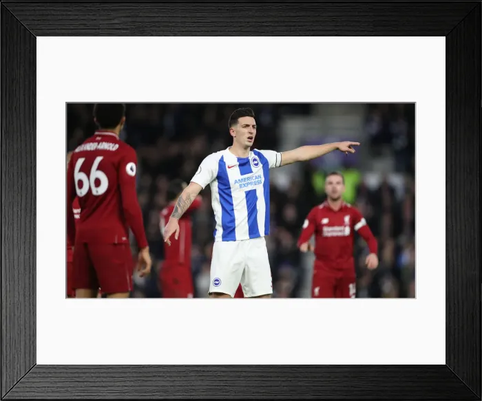 Framed Print : Brighton and Hove Albion vs. Liverpool: Premier League Showdown at American Express Community Stadium (January 9, 2019)