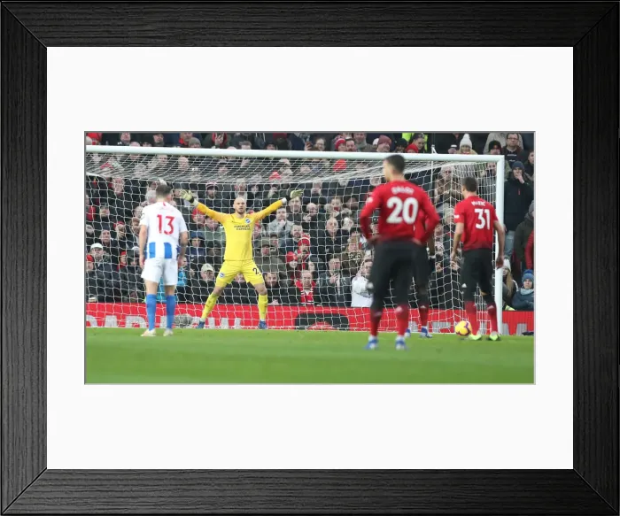 Framed Print : Manchester United vs. Brighton and Hove Albion: Premier League Showdown at Old Trafford (19Jan19)