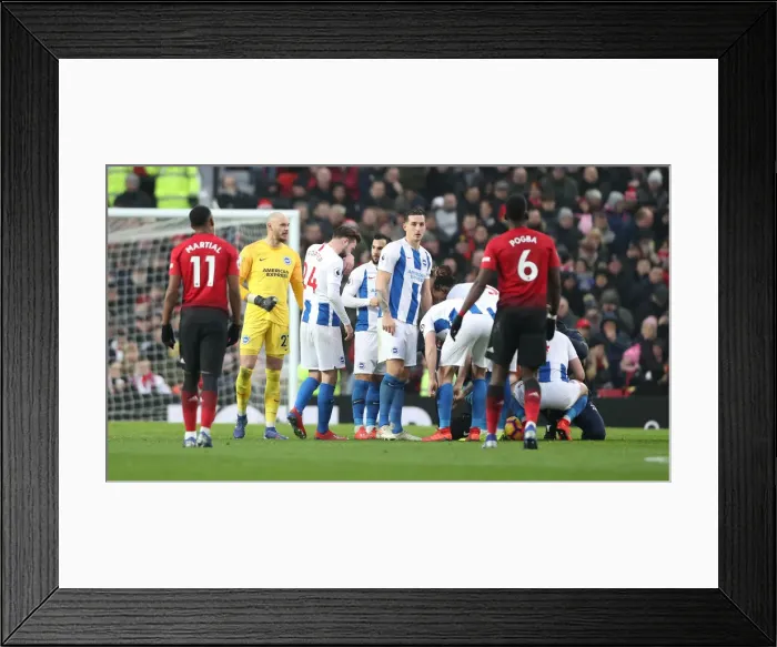 Framed Print : Premier League Showdown: Manchester United vs. Brighton and Hove Albion (19Jan19)
