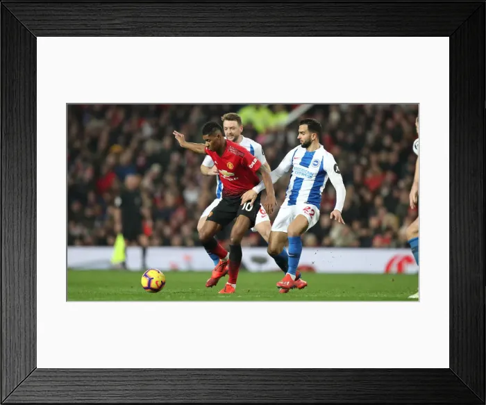 Framed Print : Premier League Showdown: Manchester United vs. Brighton and Hove Albion (19Jan19)