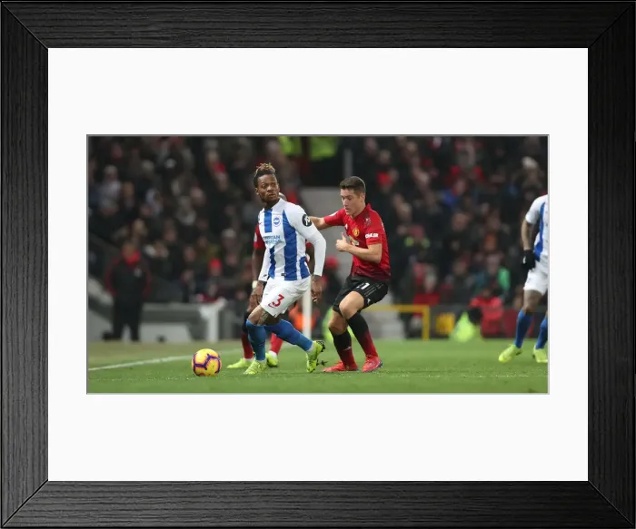 Framed Print : Manchester United vs. Brighton and Hove Albion: A Premier League Battle at Old Trafford (19Jan19)