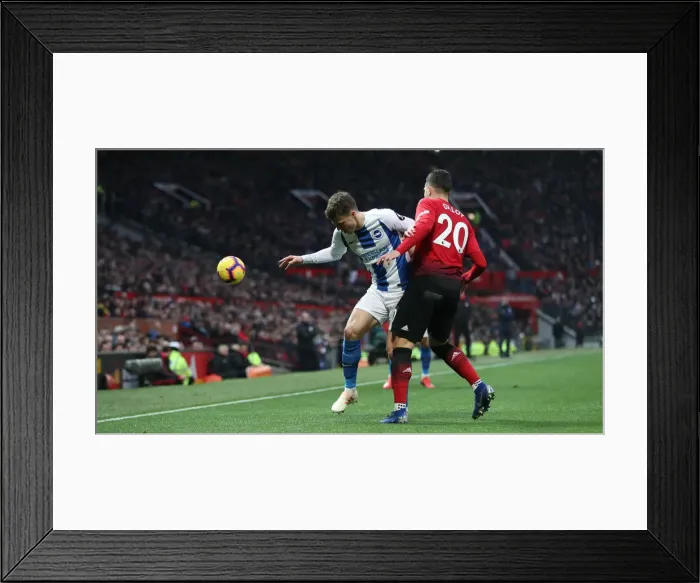 Framed Print : Premier League Showdown: Manchester United vs. Brighton and Hove Albion (19Jan19)