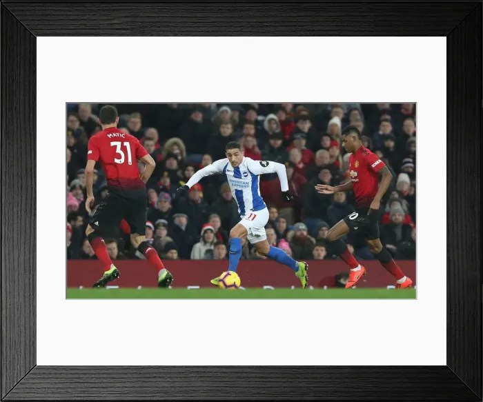 Framed Print : Premier League Showdown: Manchester United vs. Brighton and Hove Albion (19Jan19)