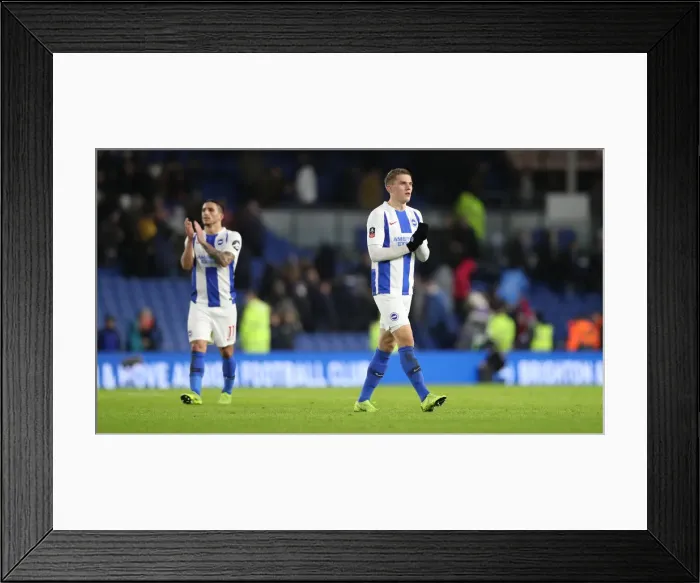Framed Print : Brighton & Hove Albion vs. West Bromwich Albion: Emirates FA Cup Clash at American Express Community Stadium (January 26, 2019) Framed Print : Brighton & Hove Albion vs. West Bromwich Albion: Emirates FA Cup Clash at American Express Community Stadium (January 26, 2019)