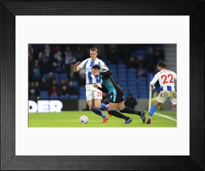 Framed Print : Brighton & Hove Albion vs. West Bromwich Albion: Emirates FA Cup Clash at American Express Community Stadium (January 26, 2019) Framed Print : Brighton & Hove Albion vs. West Bromwich Albion: Emirates FA Cup Clash at American Express Community Stadium (January 26, 2019)