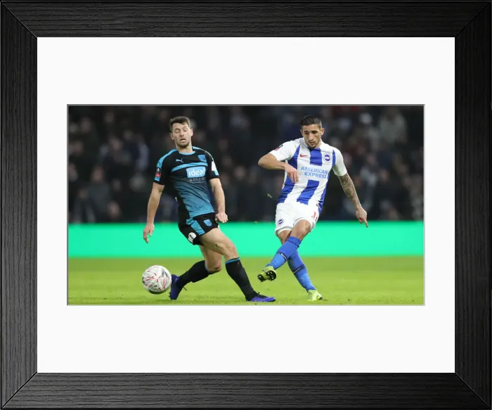 Framed Print : Brighton & Hove Albion vs. West Bromwich Albion: Emirates FA Cup Clash at American Express Community Stadium (January 26, 2019) Framed Print : Brighton & Hove Albion vs. West Bromwich Albion: Emirates FA Cup Clash at American Express Community Stadium (January 26, 2019)