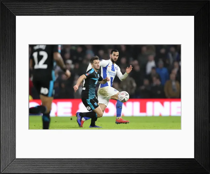 Framed Print : Brighton & Hove Albion vs. West Bromwich Albion: Emirates FA Cup Clash at American Express Community Stadium (January 26, 2019) Framed Print : Brighton & Hove Albion vs. West Bromwich Albion: Emirates FA Cup Clash at American Express Community Stadium (January 26, 2019)