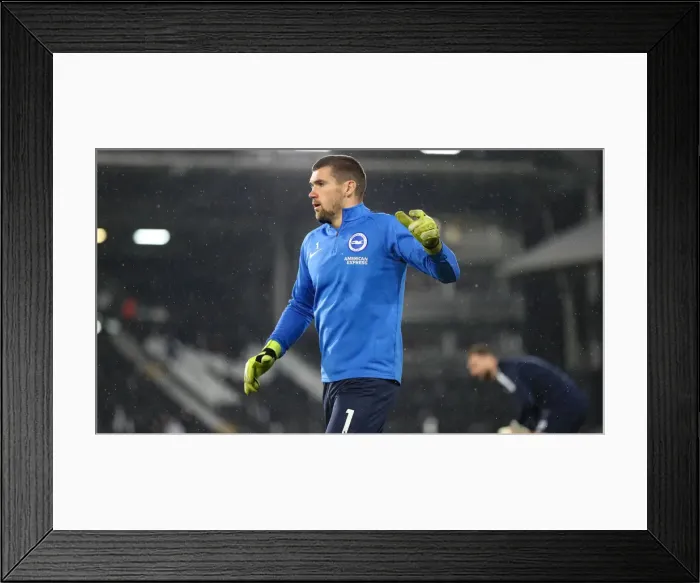 Framed Print : Intense Premier League Showdown: Fulham vs. Brighton and Hove Albion at Craven Cottage (29 JAN 19)
