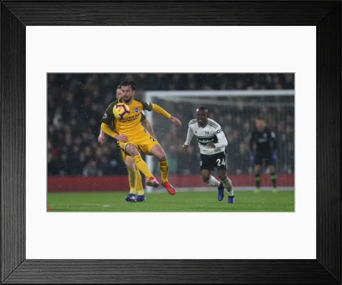 Framed Print : Intense Premier League Showdown: Fulham vs. Brighton and Hove Albion (29 JAN 19)