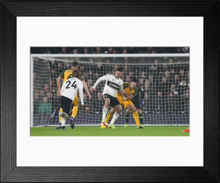 Framed Print : Intense Premier League Showdown: Fulham vs. Brighton and Hove Albion at Craven Cottage (29 JAN 19)