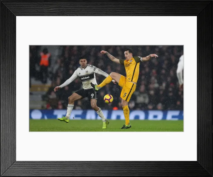 Framed Print : Intense Premier League Showdown: Fulham vs. Brighton and Hove Albion at Craven Cottage (29 JAN 19)