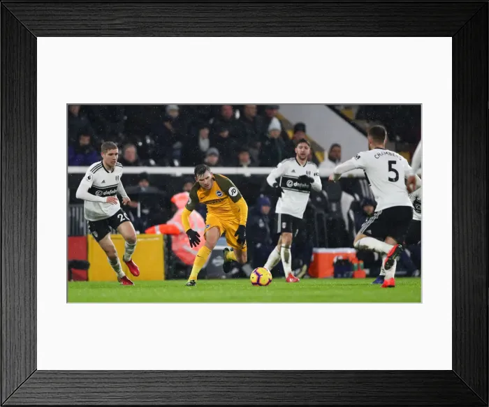 Framed Print : Intense Premier League Showdown: Fulham vs. Brighton and Hove Albion at Craven Cottage (29 JAN 19) Framed Print : Intense Premier League Showdown: Fulham vs. Brighton and Hove Albion at Craven Cottage (29 JAN 19)