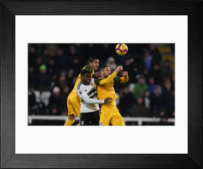 Framed Print : Intense Premier League Showdown: Fulham vs. Brighton and Hove Albion (29 JAN 19)