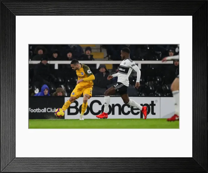 Framed Print : Intense Premier League Showdown: Fulham vs. Brighton and Hove Albion at Craven Cottage (29 JAN 19) Framed Print : Intense Premier League Showdown: Fulham vs. Brighton and Hove Albion at Craven Cottage (29 JAN 19)