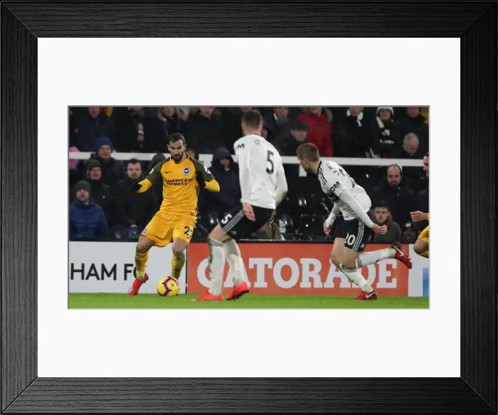 Framed Print : Intense Premier League Showdown: Fulham vs. Brighton and Hove Albion at Craven Cottage (29 JAN 19) Framed Print : Intense Premier League Showdown: Fulham vs. Brighton and Hove Albion at Craven Cottage (29 JAN 19)