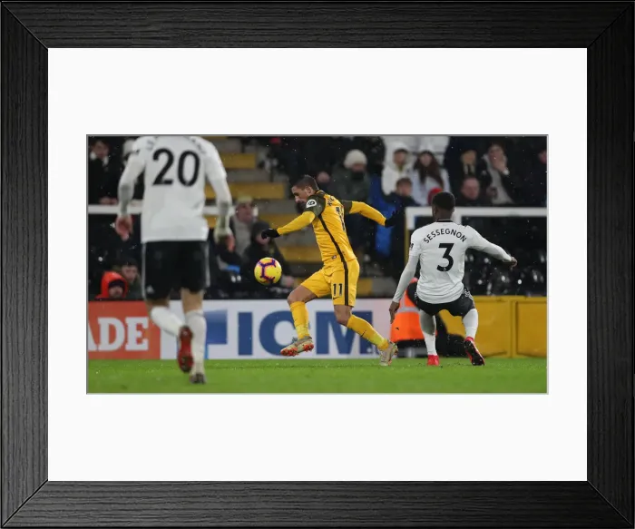 Framed Print : Premier League Showdown: Fulham vs. Brighton and Hove Albion at Craven Cottage (29 JAN 19)