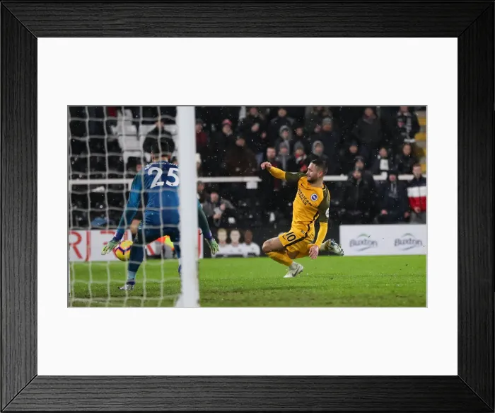 Framed Print : Intense Premier League Showdown: Fulham vs. Brighton and Hove Albion at Craven Cottage (29 JAN 19)