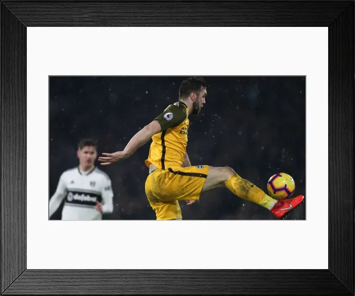 Framed Print : Intense Premier League Showdown: Fulham vs. Brighton and Hove Albion at Craven Cottage (29 JAN 19)